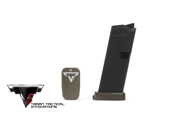 TTI Base Pad Glock 42 +1 - Titanium Gray