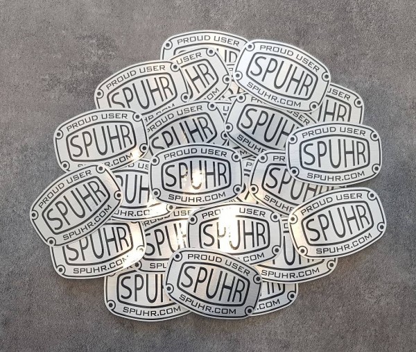 SPUHR CSS-BA Brushed Alloy Sticker "Proud User"