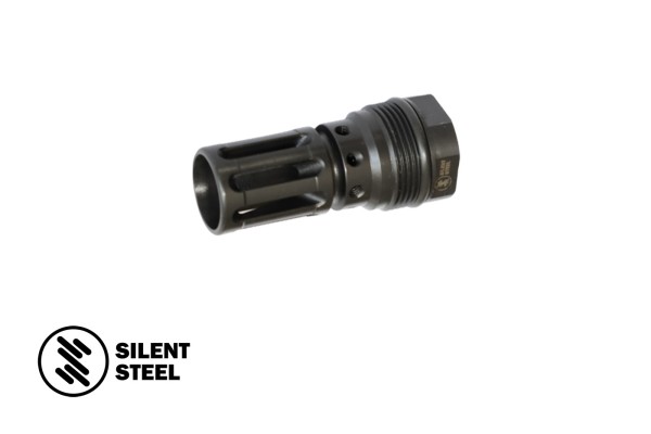 SILENT STEEL Adjustable A2 QD Flash Hider 5/8-24 UNEF