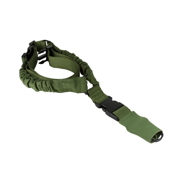 AIM SPORTS ONE POINT HD Bungee Rifle Sling Steel Clip Sleeve OLIVE