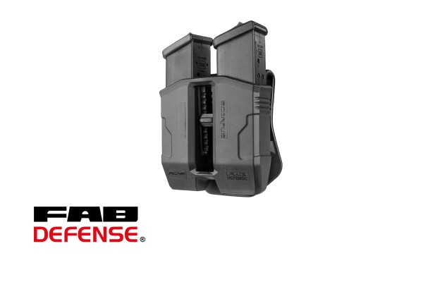 FAB DEFENSE Scorpus® Double Magazine Pouch for Glock .45/10mm
