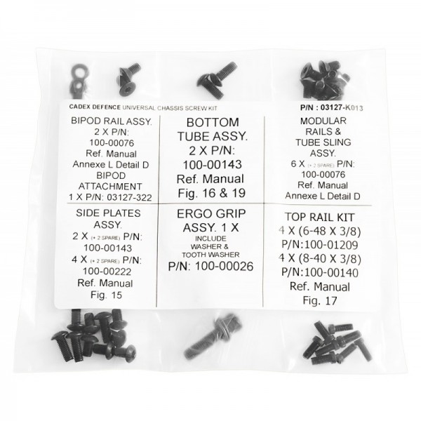 CADEX DEFENCE Universal Chassis Screw Kit