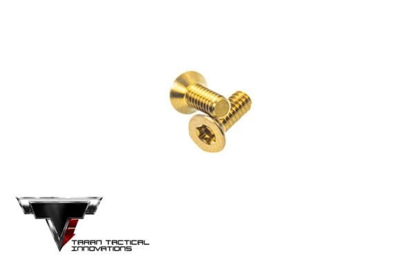 TTI Titanium Pistol Optic Screw Set - Gold