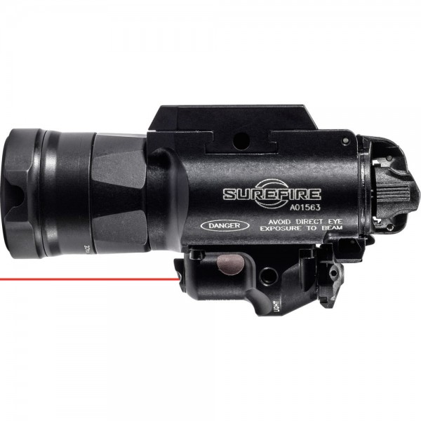 SUREFIRE X400UH-A-RD LED Weapon Light with Red Laser for MasterFire® Rapid Deploy Holster