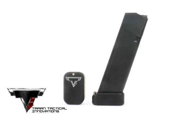 TTI Competition Base Pad Glock 9/40 Double Stack +0 - Flat Black