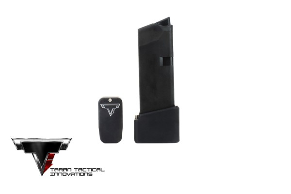 TTI Base Pad Kit Glock 43 +3 - Flat Black