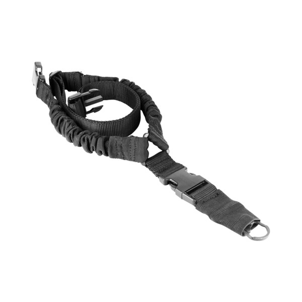 AIM SPORTS ONE POINT HD Bungee Rifle Sling Steel Clip Sleeve BLK