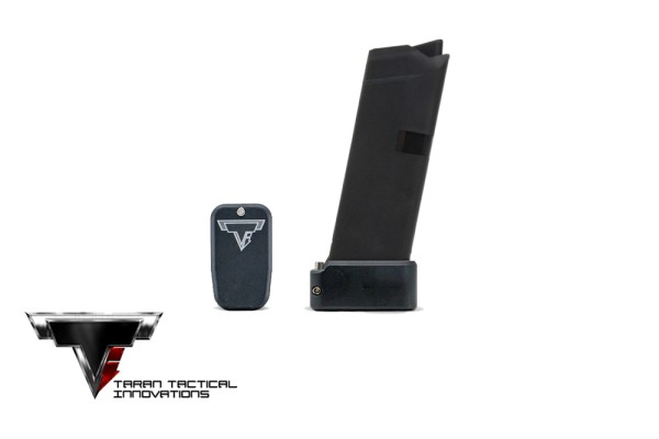 TTI Base Pad Glock 42 +2 - Flat Black