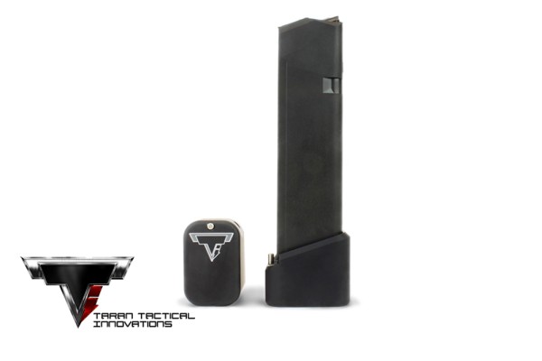 TTI Base Pad Kit Glock 17/22/34/35 +5/6 - Flat Black