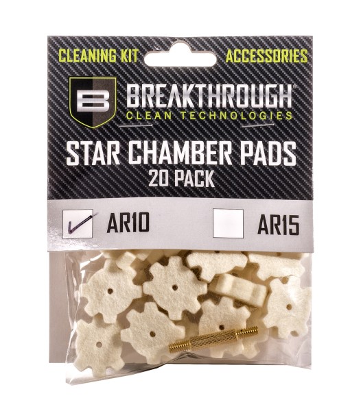 BREAKTHROUGH® AR-10 Star Chamber Pad with 8-32 thread adapter 20 STK