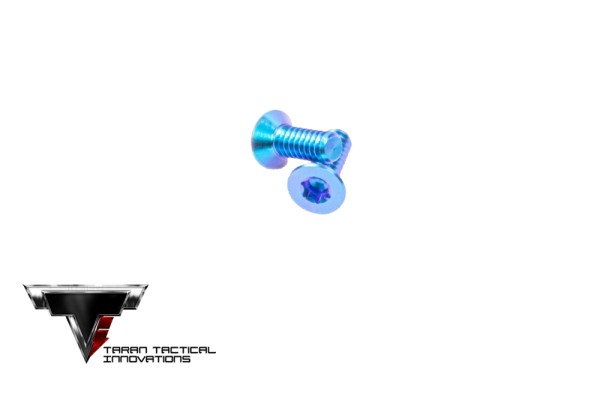 TTI Titanium Pistol Optic Screw Set - Electric Blue