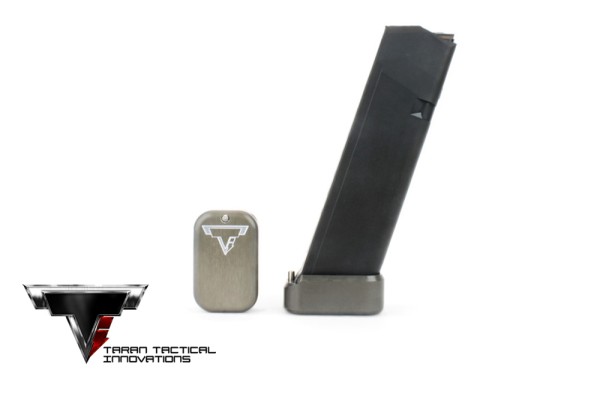 TTI Base Pad Glock 17/22/34/35 +3/4 - Titanium Gray