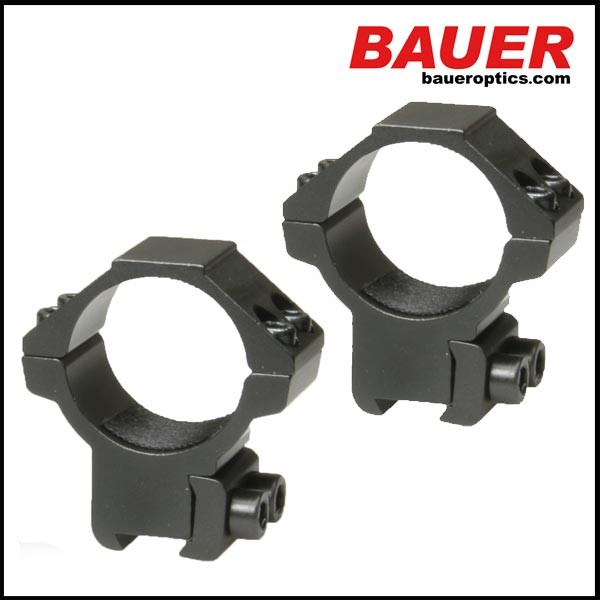 BAUER OPTICS Ringmontage 1 Zoll für 9-11mm Prismenschienen LOW