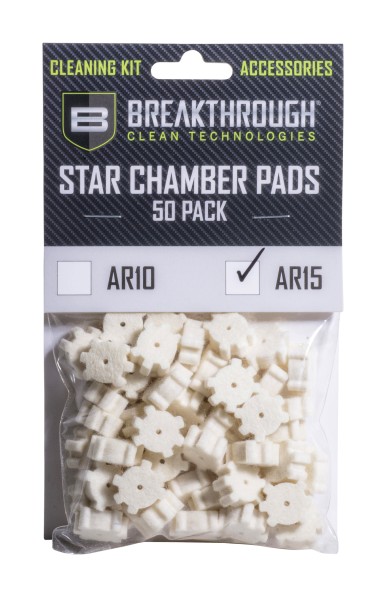 BREAKTHROUGH® AR-15 Star Chamber Pad with 8-32 thread adapter 50 STK